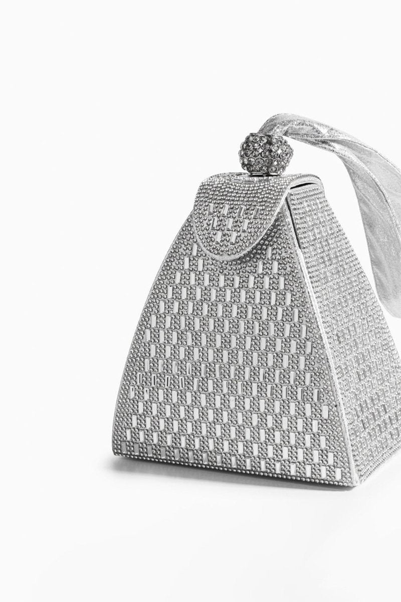 Crystal Gold Pyramid Handbag - KissProm