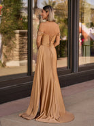 Adelaide |Mermaid Satin Long Prom Dress with Slit - KissProm