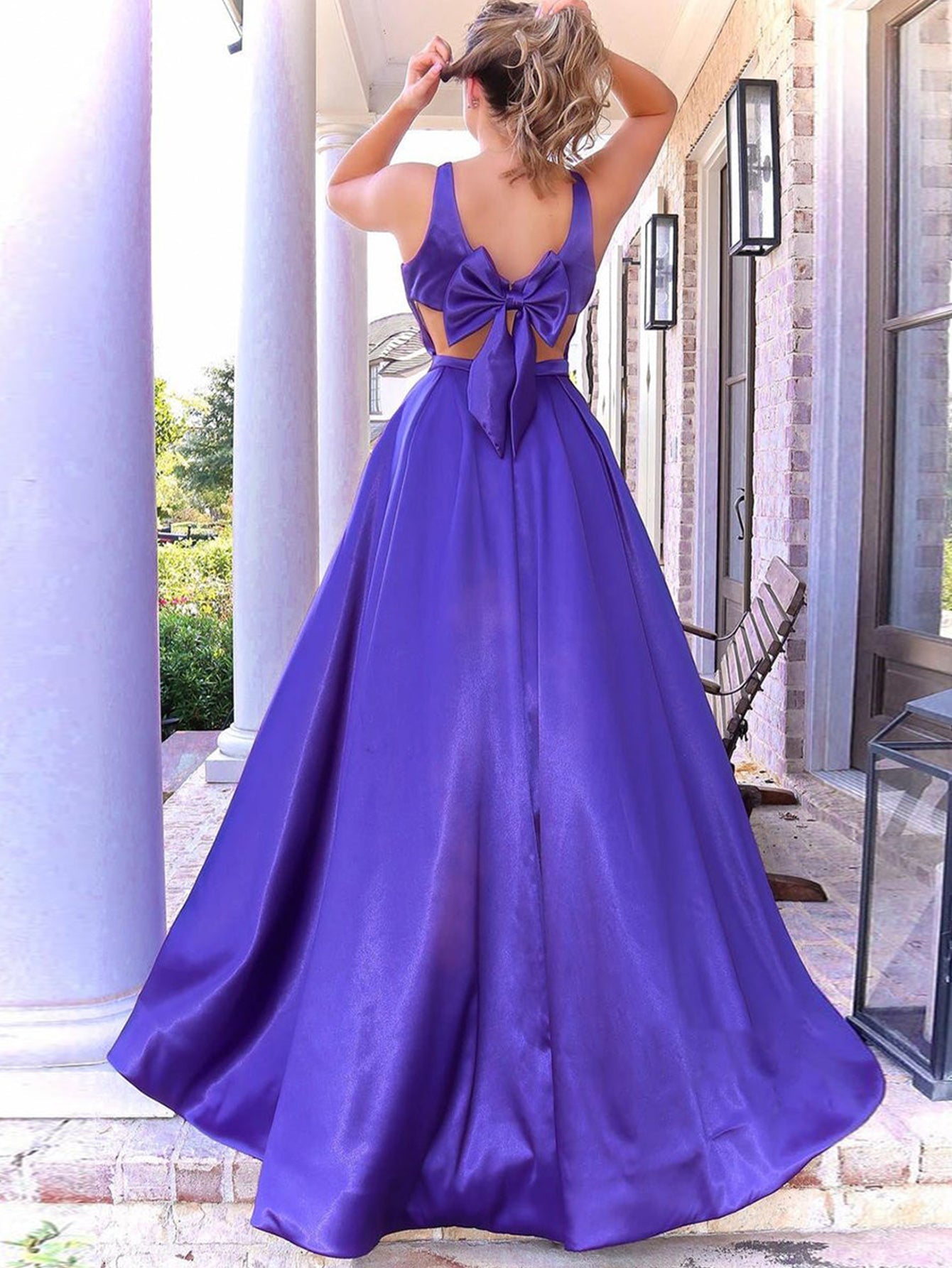 Turquoise and Purple Prom Dresses