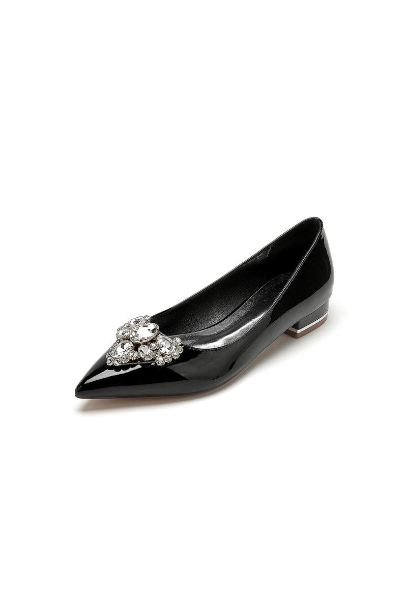 Elegant Burgundy High Heels with an Ornate Crystal Embellishment - KissProm