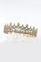 Full Crystal King Prom Tiara - KissProm