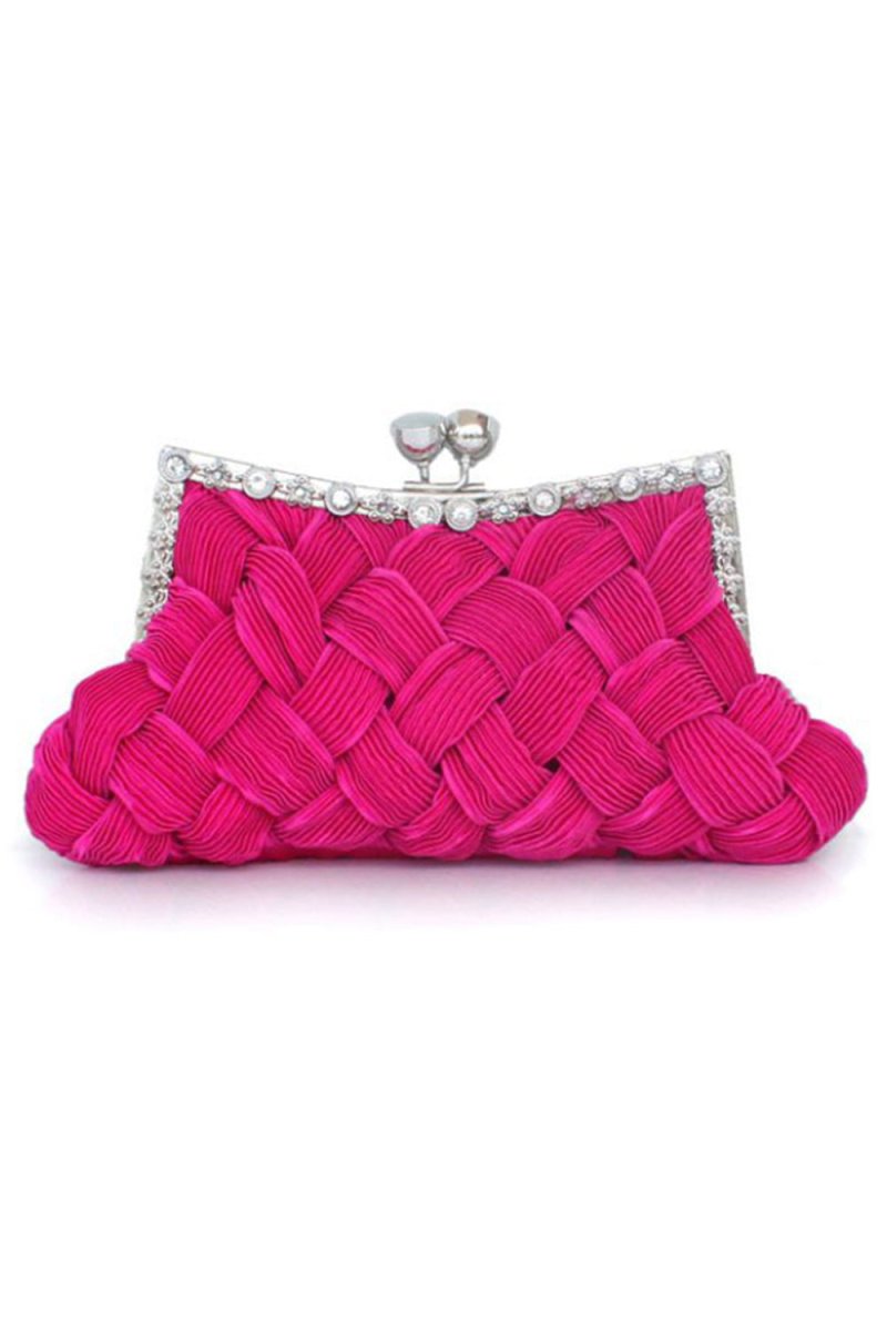 Glamourous Silk With Crystal/Rhinestone Glitter Adjustable Wallets & Accessories - KissProm