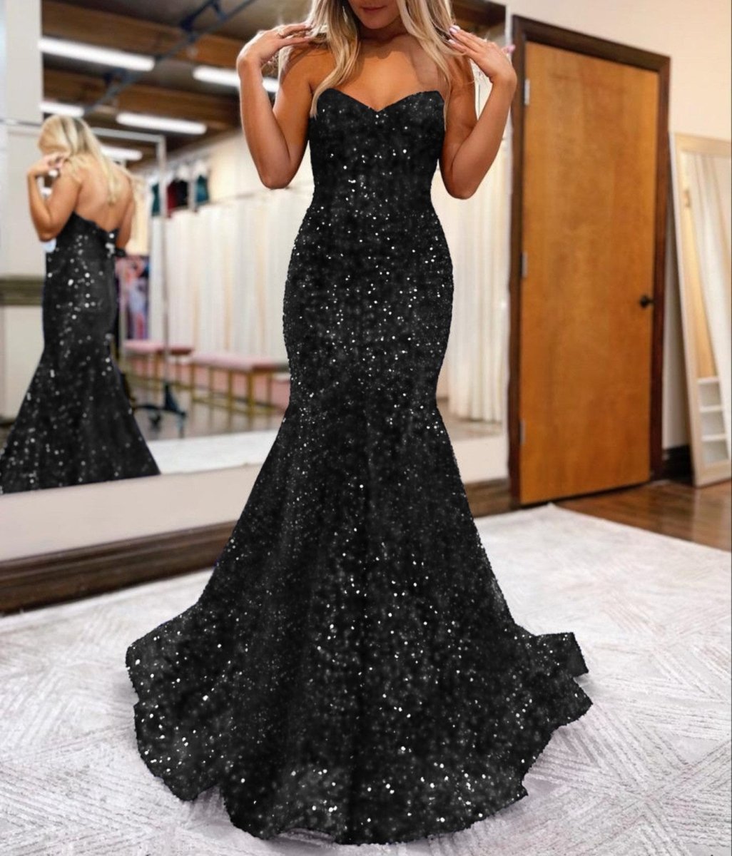 LAURYN | Mermaid Sweetheart Neck Sequins Homecoming Dresses - KissProm