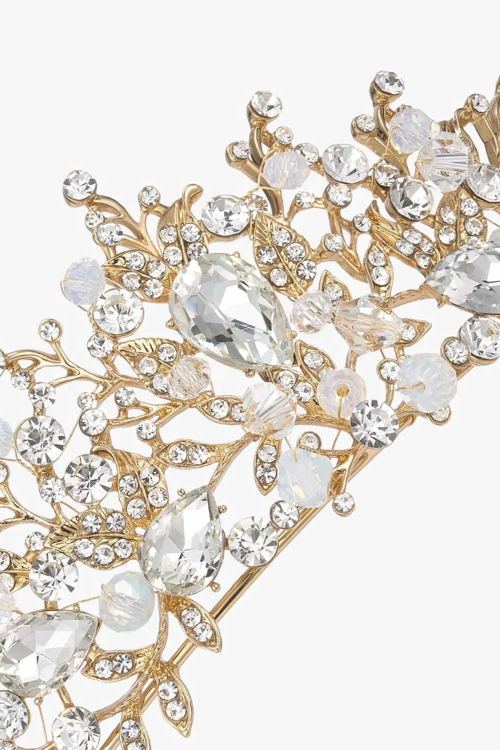 Gold Crystal Tiara Crwon