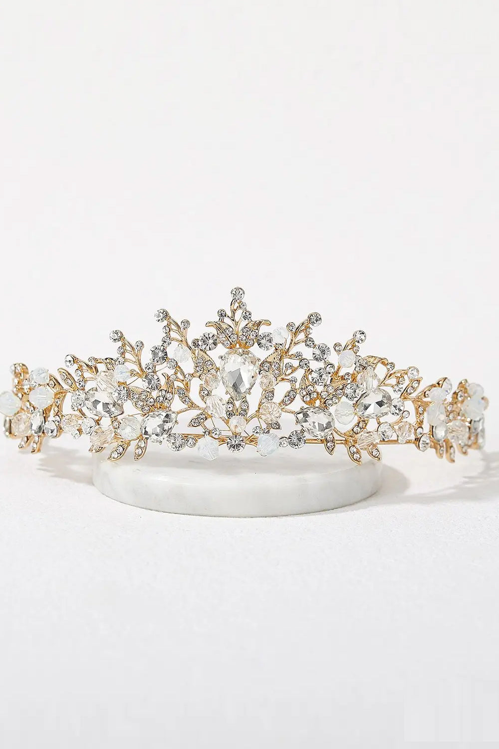 Gold Crystal Tiara Crwon