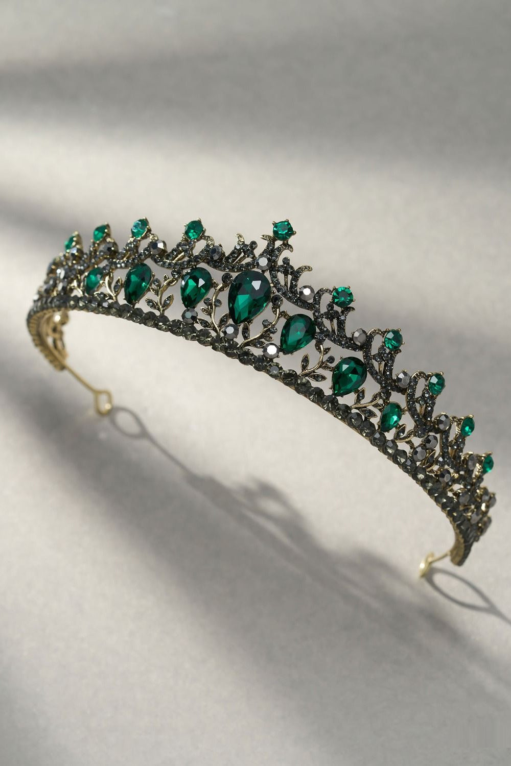 Green Crystal Rhinestone Tiara