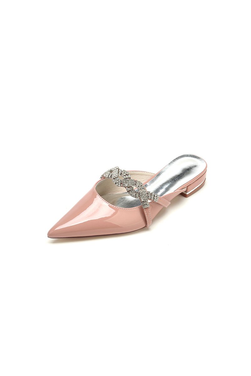 High Heels Nude Pink with Silver Embellishments - KissProm