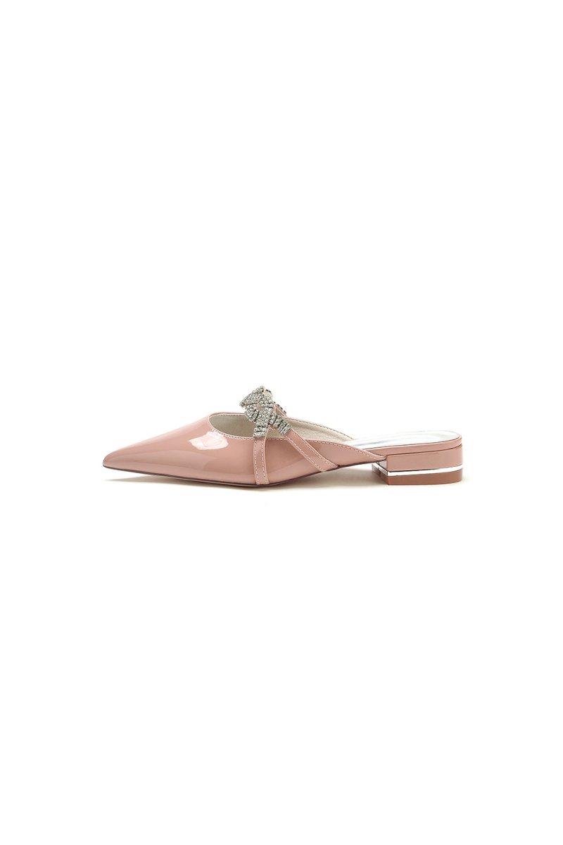 High Heels Nude Pink with Silver Embellishments - KissProm