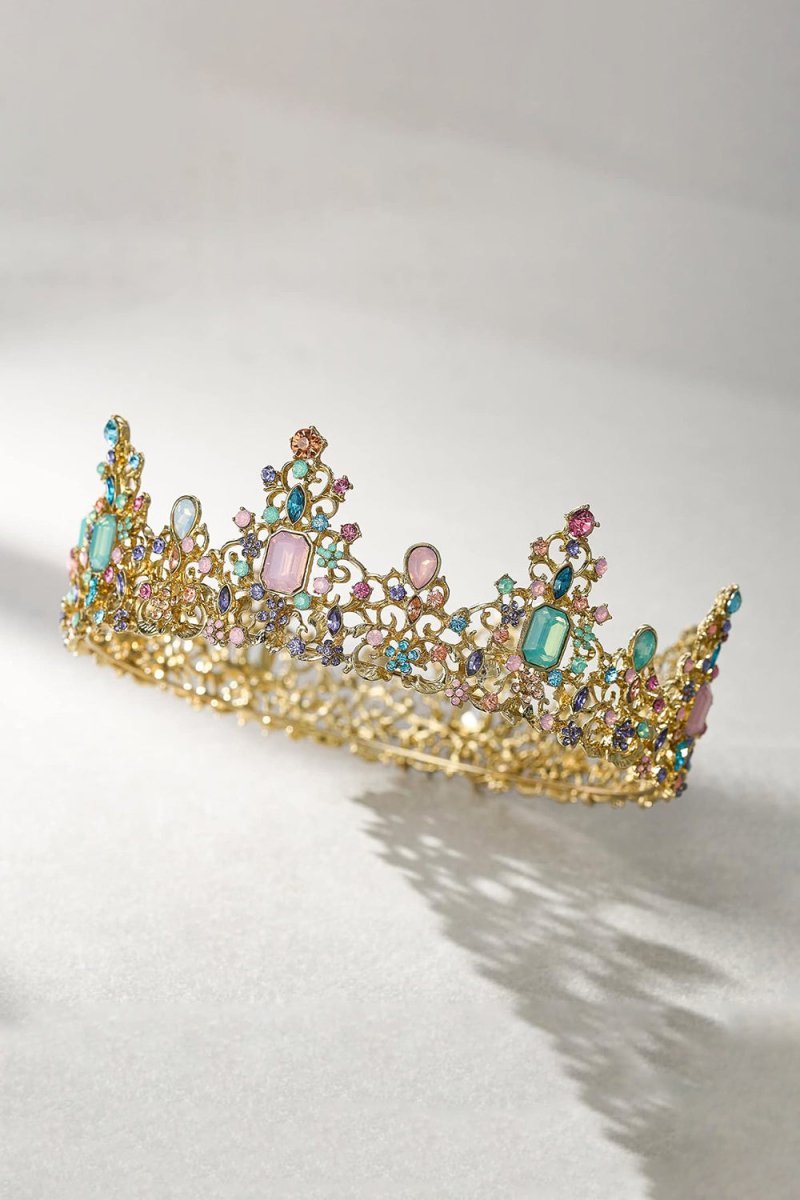 Jeweled Baroque Queen Crown - KissProm