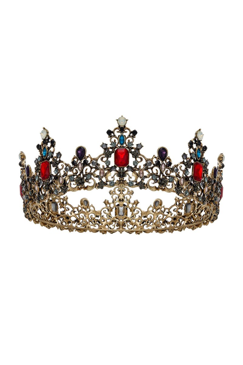 Jeweled Baroque Queen Crown - KissProm