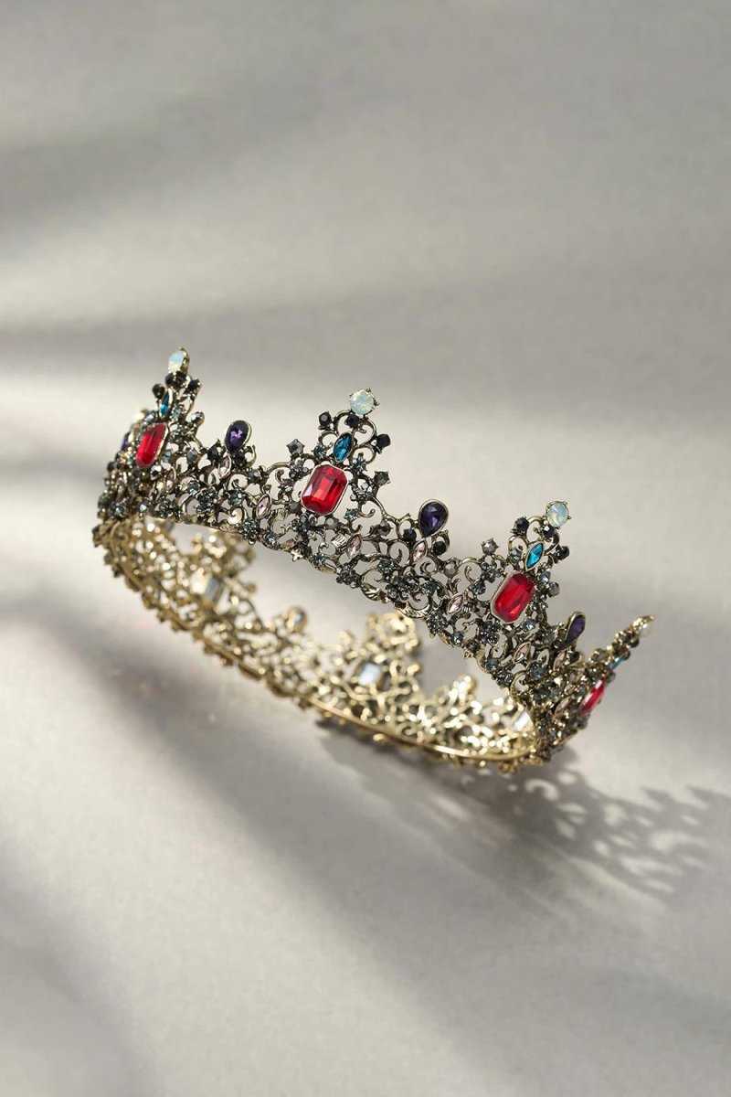 Jeweled Baroque Queen Crown - KissProm