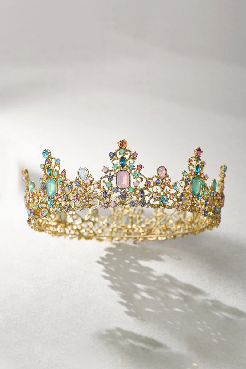 Jeweled Baroque Queen Crown - KissProm