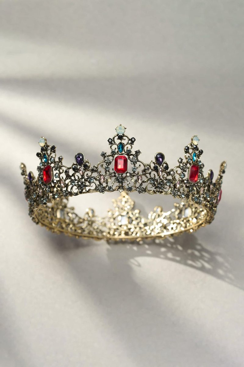 Jeweled Baroque Queen Crown - KissProm