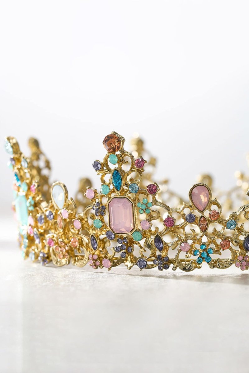 Jeweled Baroque Queen Crown - KissProm