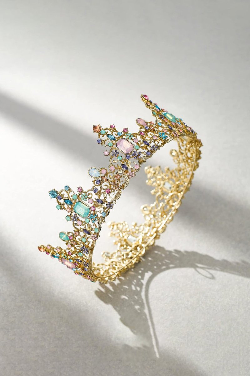 Jeweled Baroque Queen Crown - KissProm