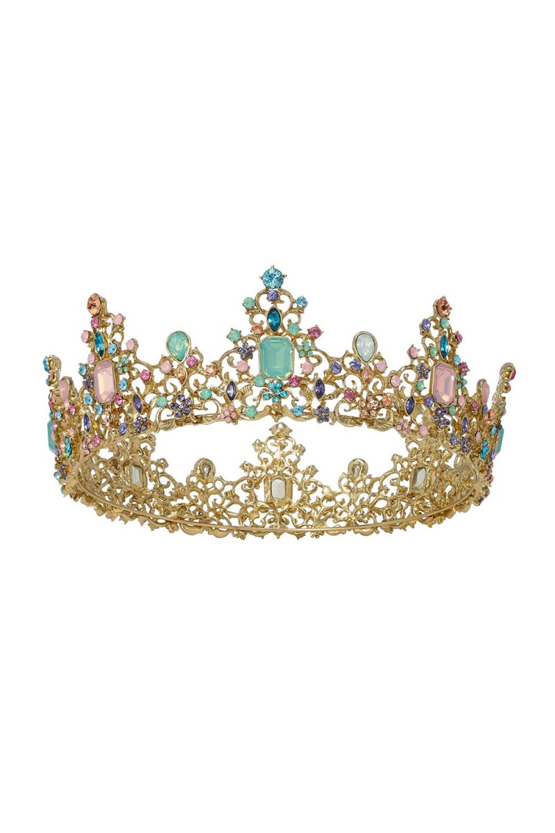 Jeweled Baroque Queen Crown - KissProm