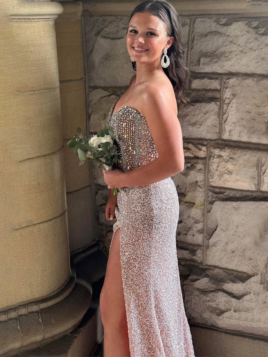 Maci | Sweetheart Sequins Mermaid Prom Dress With Beading - KissProm