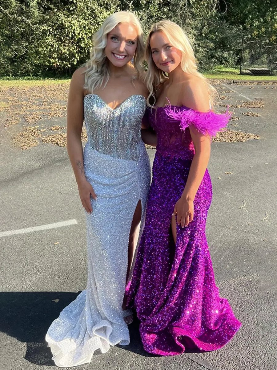 Maci | Sweetheart Sequins Mermaid Prom Dress With Beading - KissProm