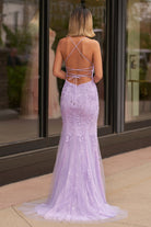 Lucille |Mermaid Spaghetti Straps Lace Prom Dress - KissProm