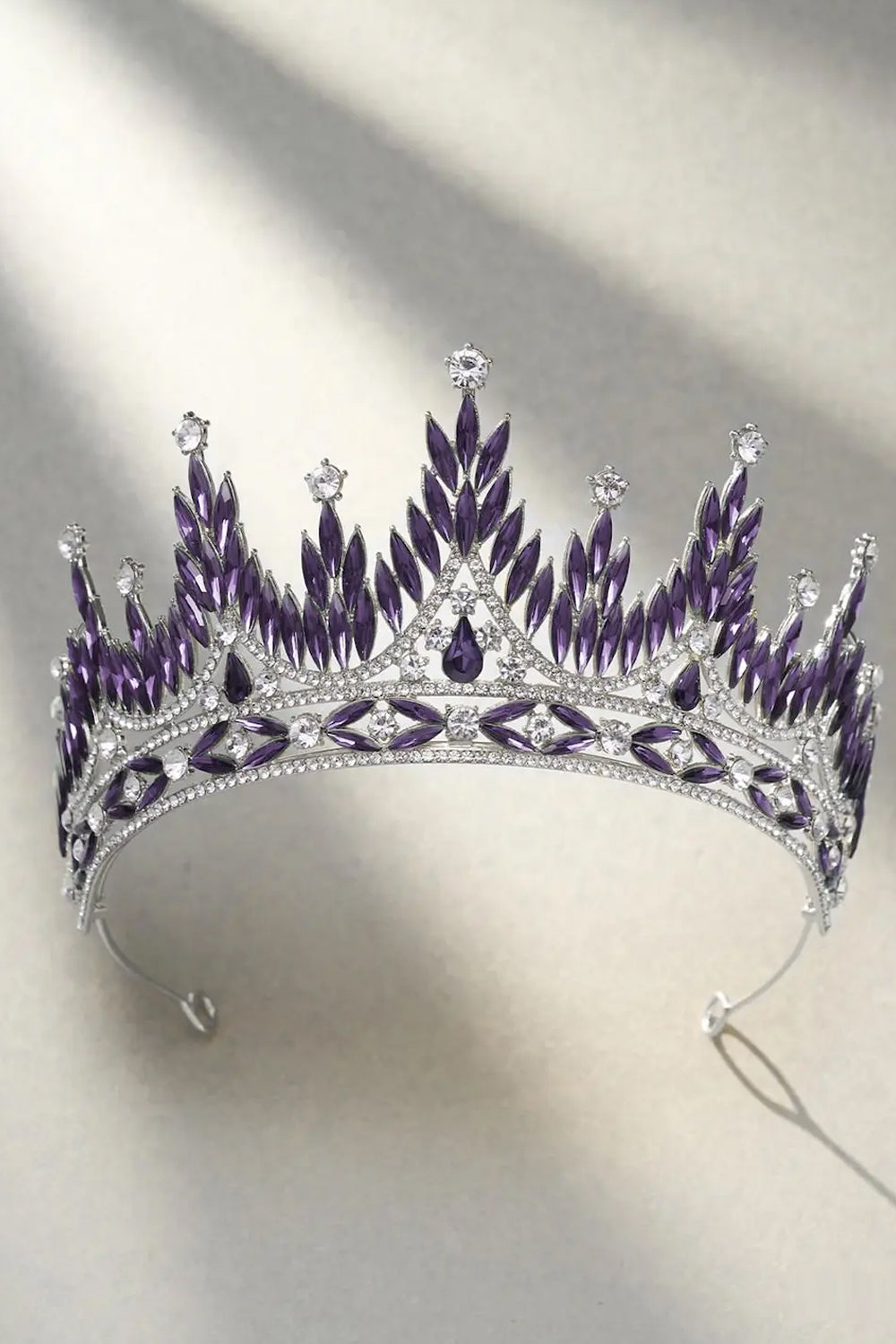 Purple Crystal Rhinestone Tiara