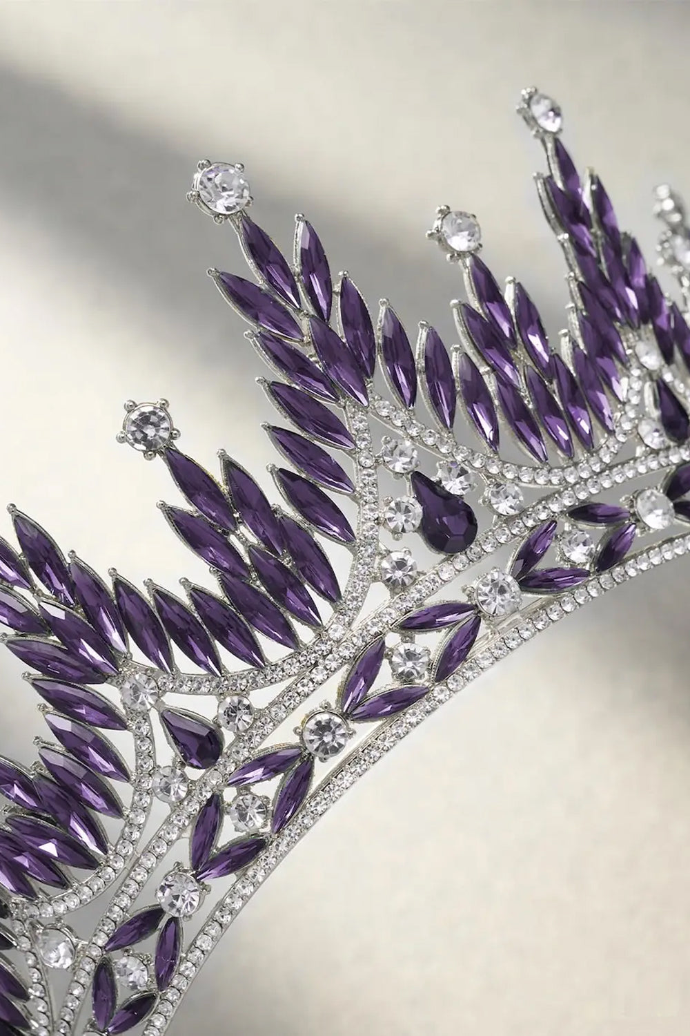 Purple Crystal Rhinestone Tiara