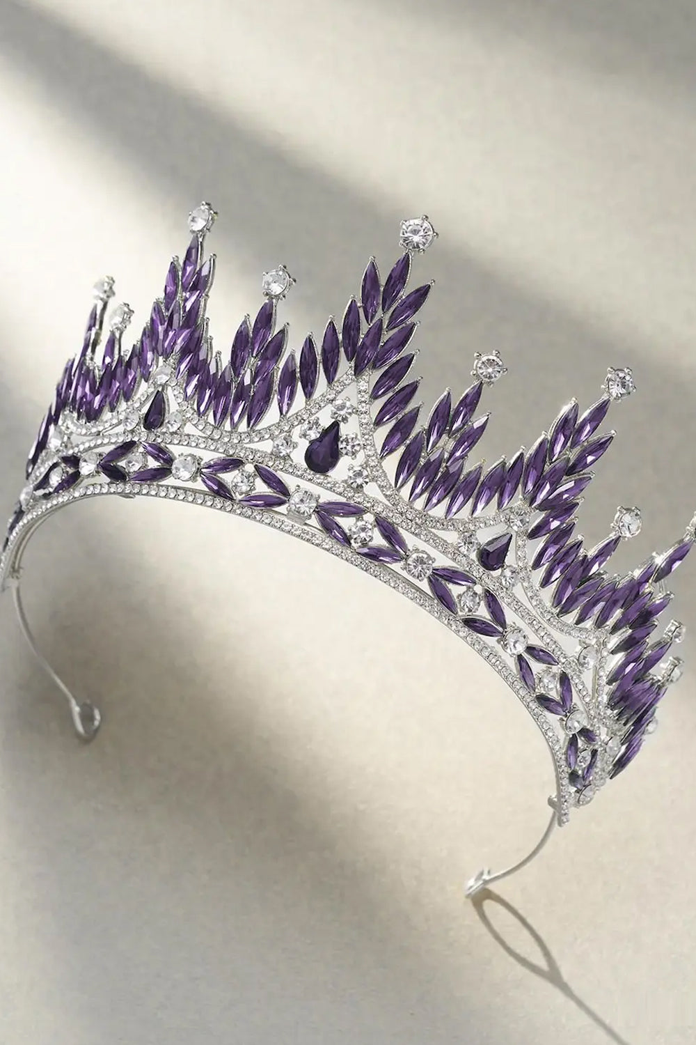 Purple Crystal Rhinestone Tiara