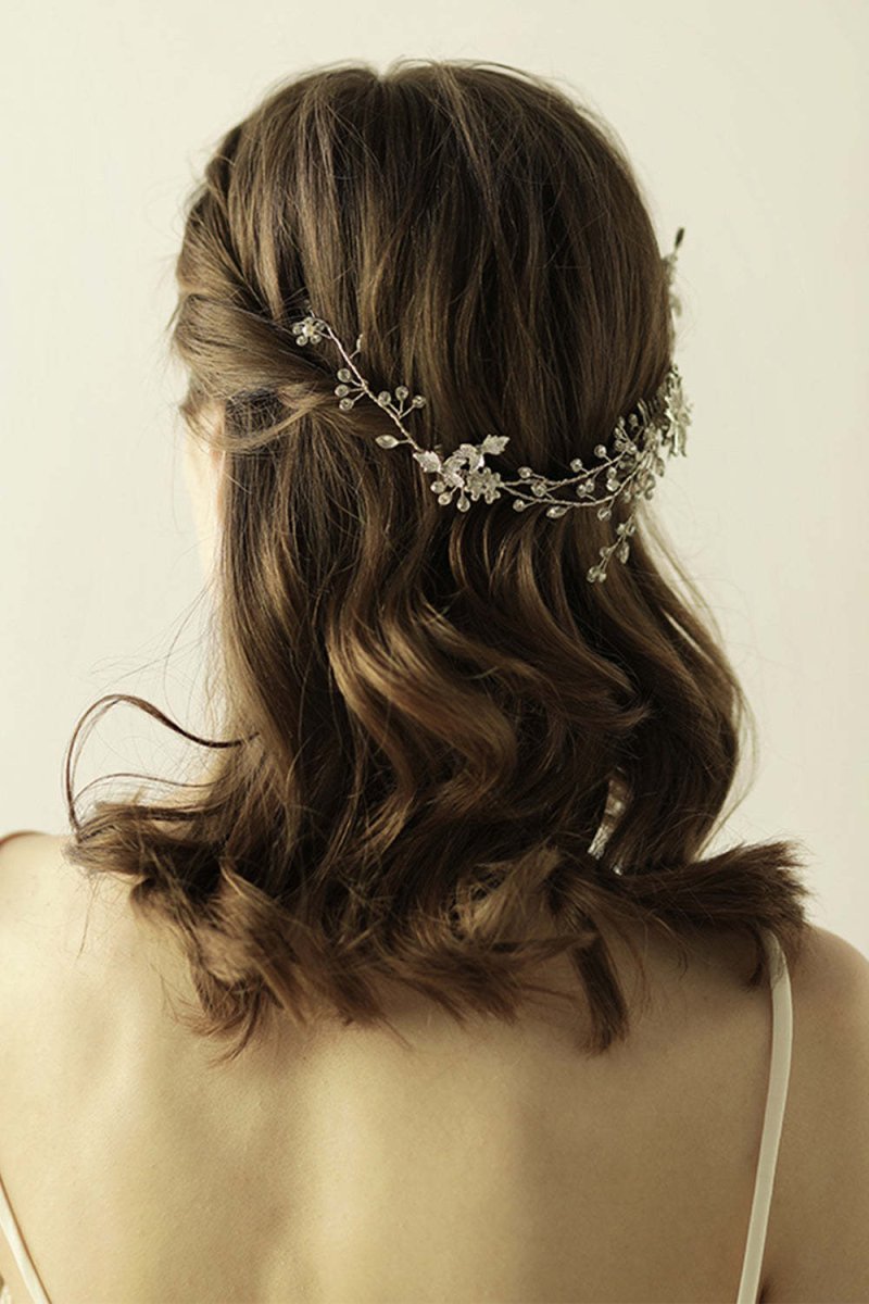 Rhinestone Flower Bridal Tiara - KissProm