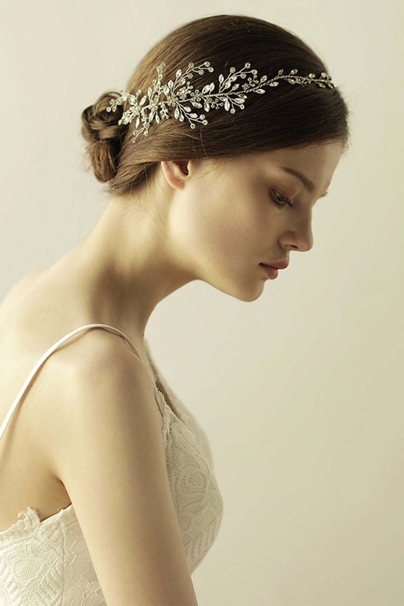 Shiny Rhinestone Branch Bridal Headband - KissProm