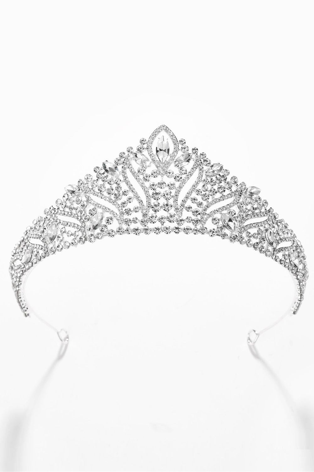 Silver Crystal Rhinestone Tiara Wedding