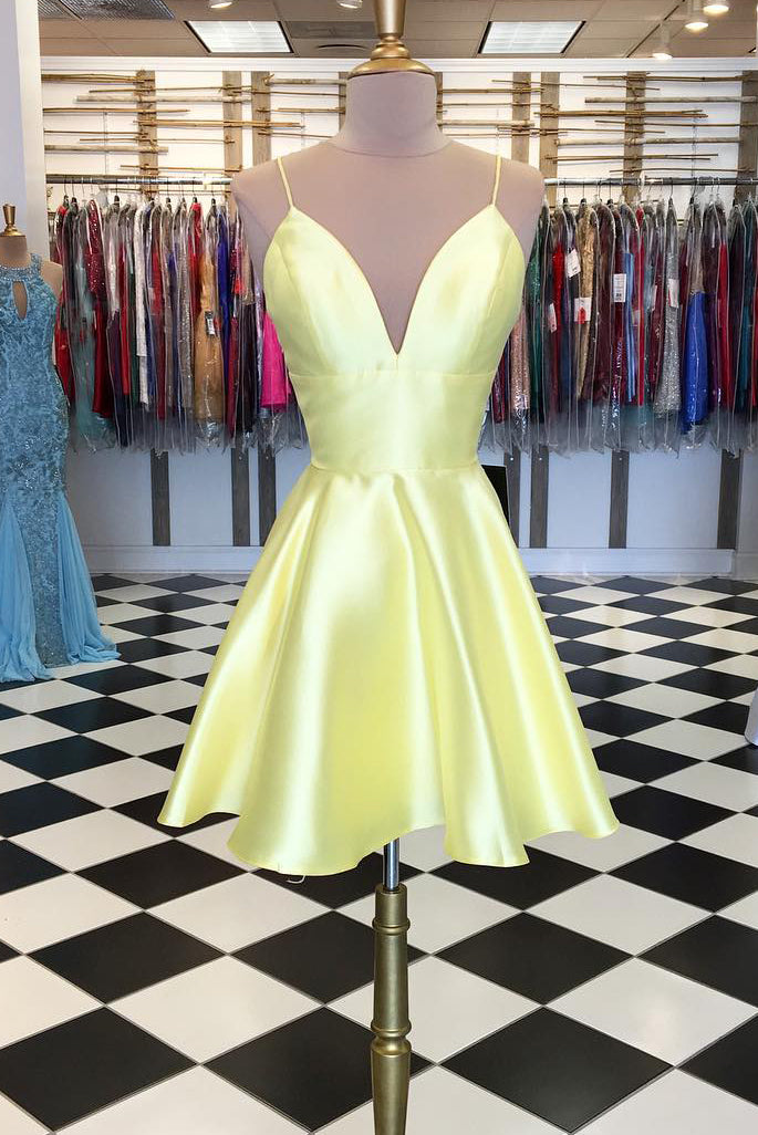 Yellow bodyc s fashion homecoming dress