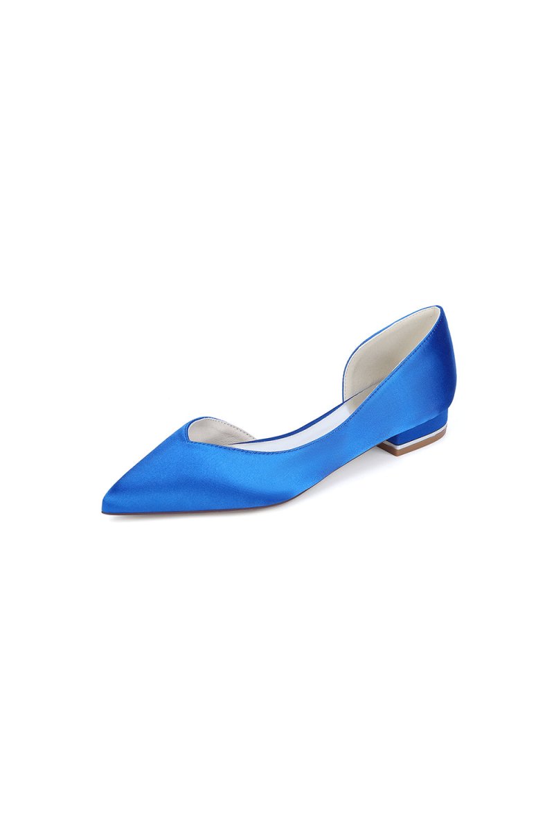 Ivory Flat Shoes with a Sleek Design - KissProm