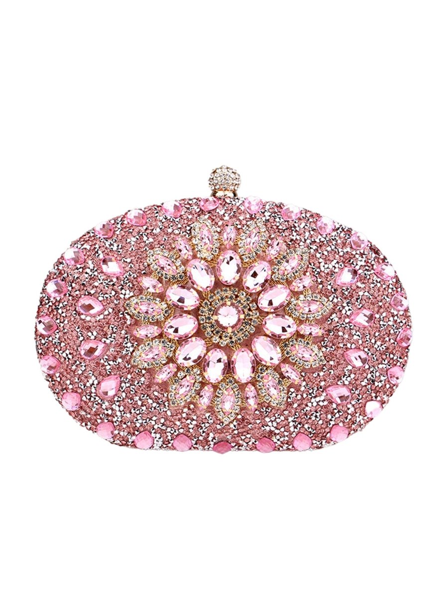 Women’s All Over Crystals Sparkly Evening Clutch Bags - KissProm