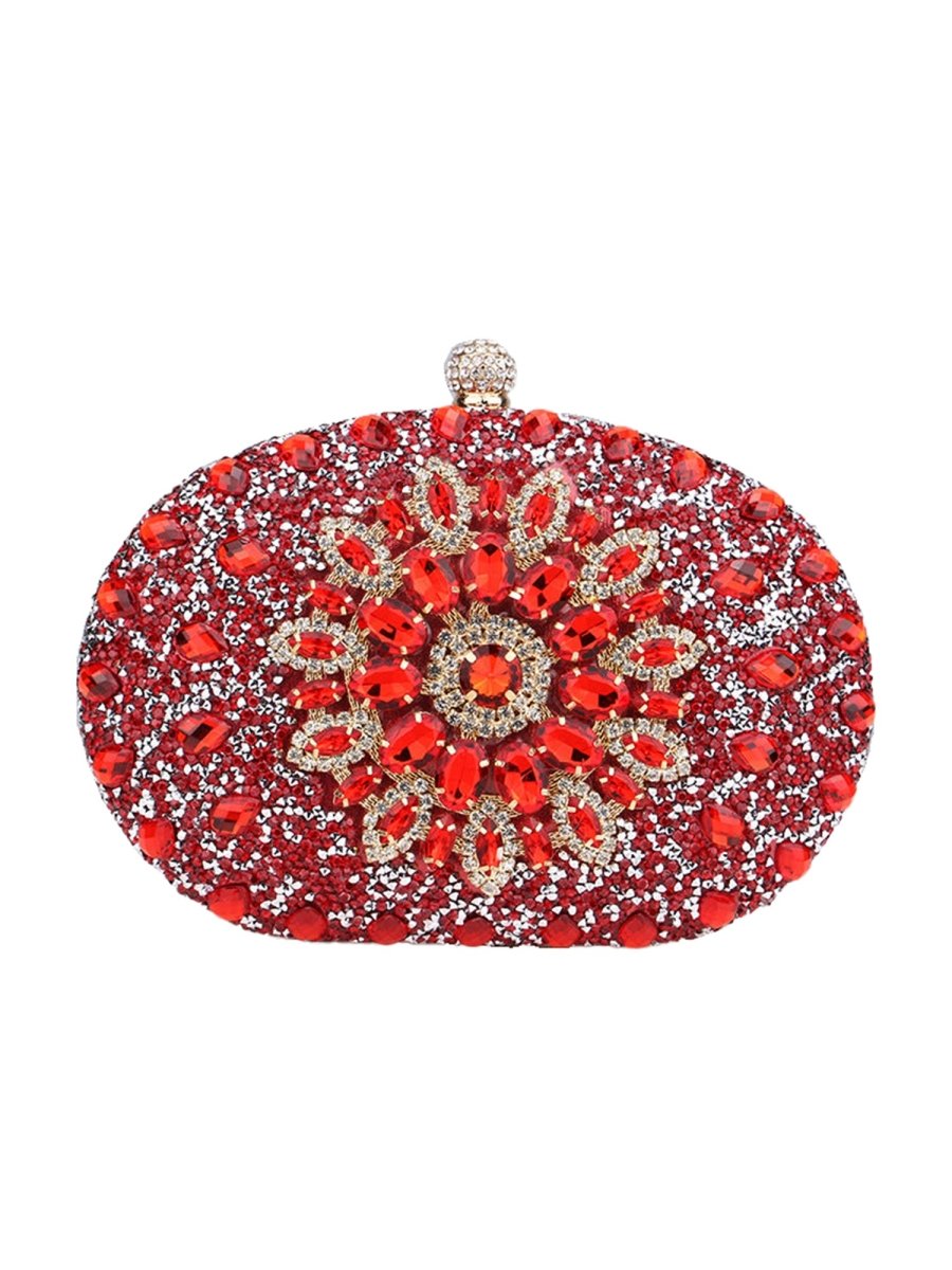 Women’s All Over Crystals Sparkly Evening Clutch Bags - KissProm