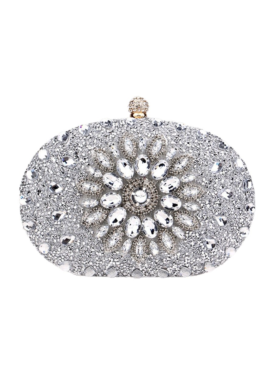 Women’s All Over Crystals Sparkly Evening Clutch Bags - KissProm