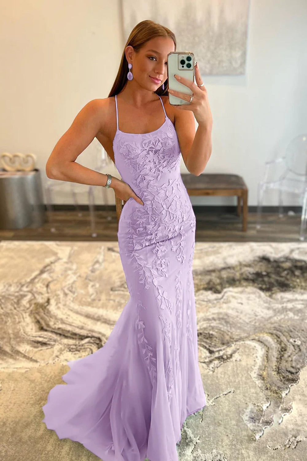 Violet purple prom discount dresses