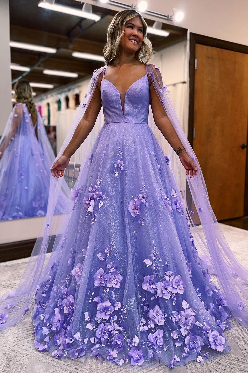 Emiliana Royal Blue Strapless Dress – Elegant Corset Gown with Slit, KissProm