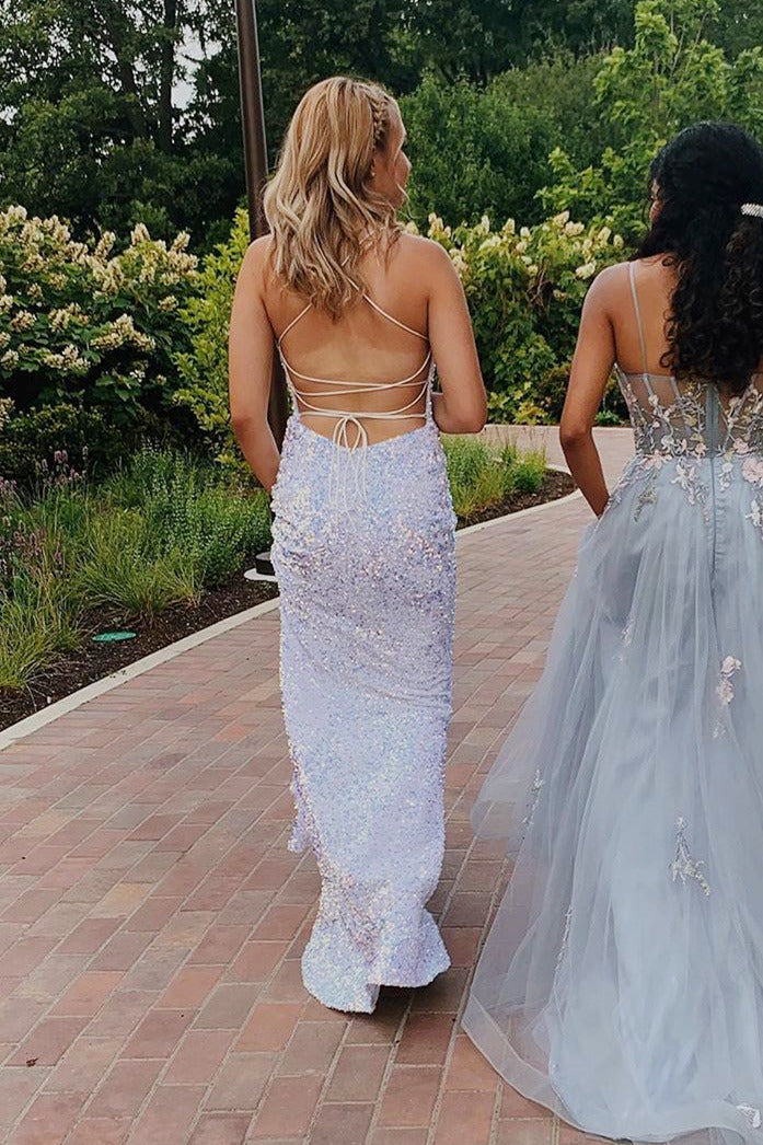 White sparkly hotsell mermaid prom dress