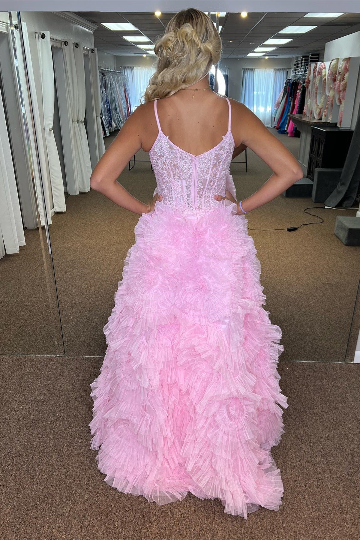 Tiffany s Pink Prom Dress