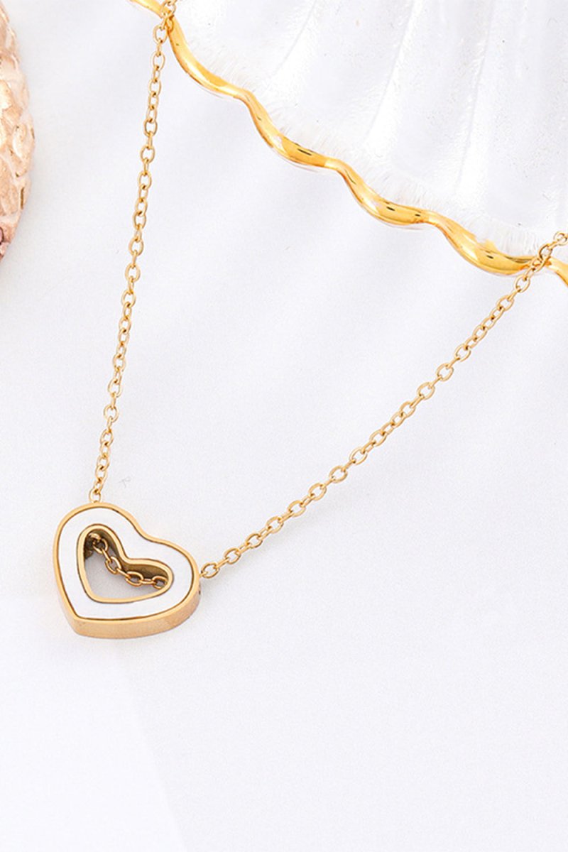 Golden Heart Necklace - KissProm