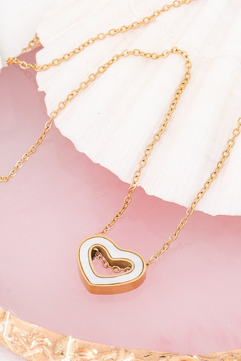 Golden Heart Necklace - KissProm