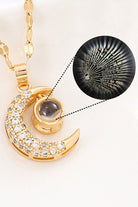 Golden Moon Necklace - KissProm