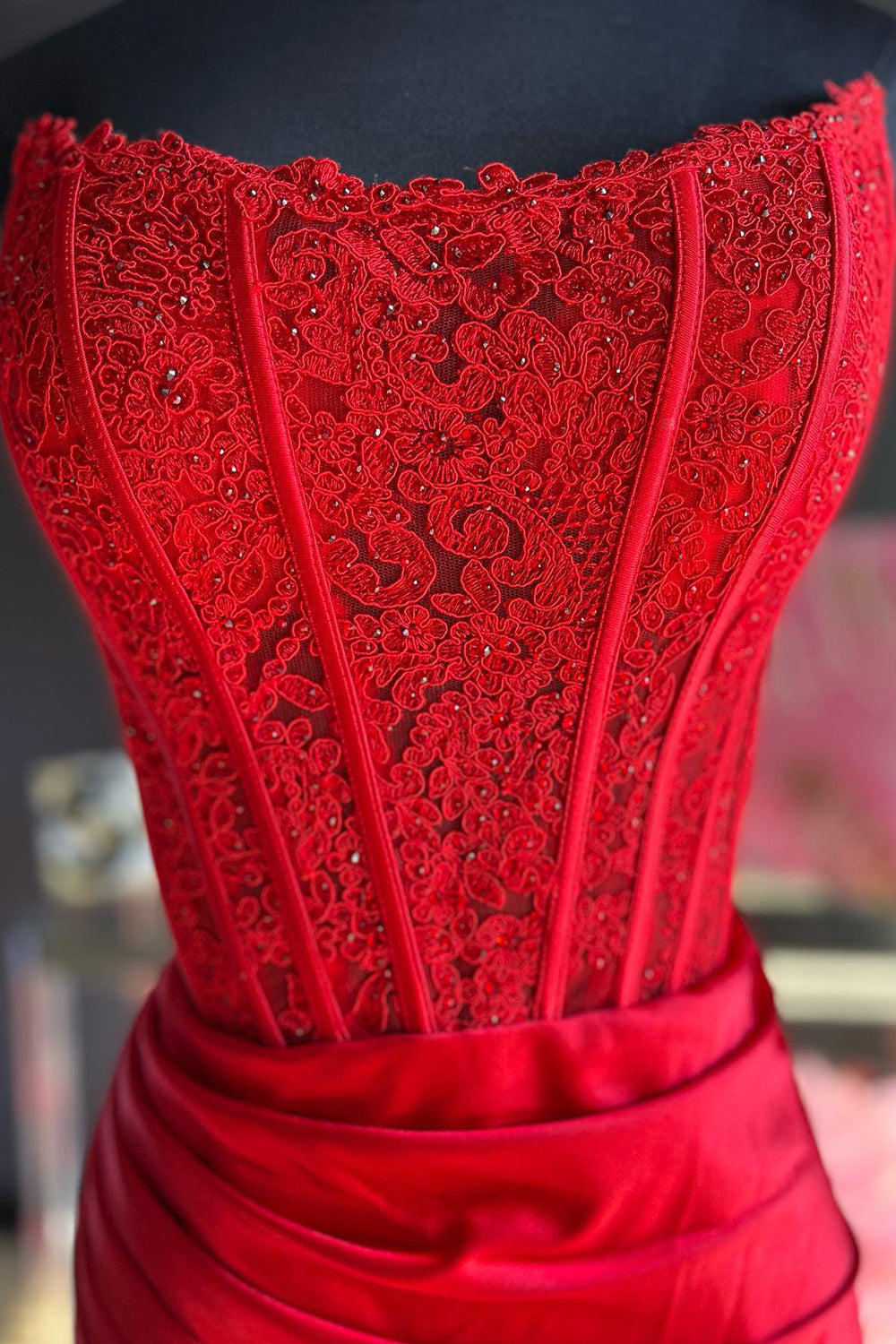 Cheap Red Corset