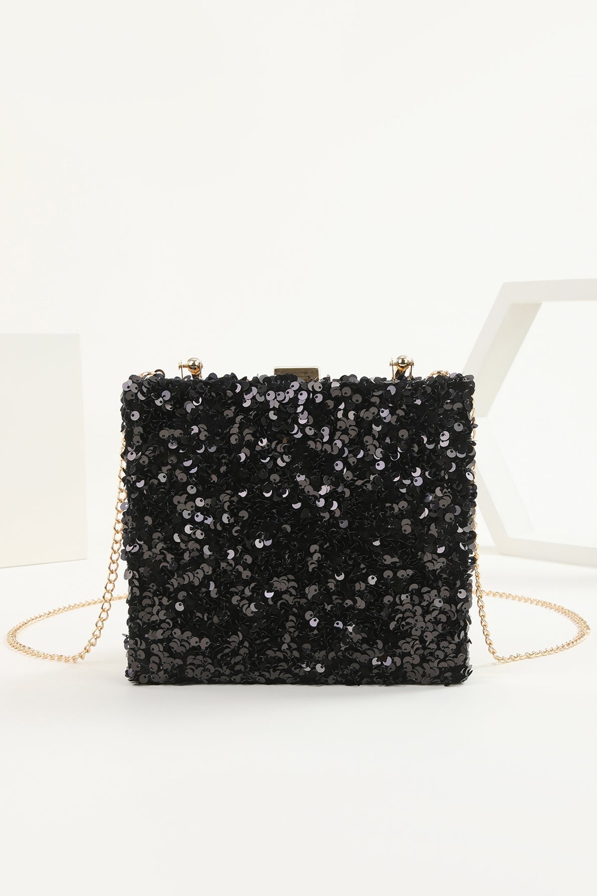 Black prom outlet clutch