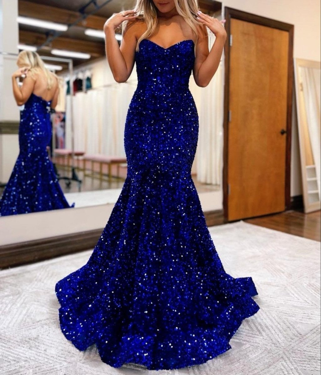 LAURYN | Mermaid Sweetheart Neck Sequins Homecoming Dresses - KissProm