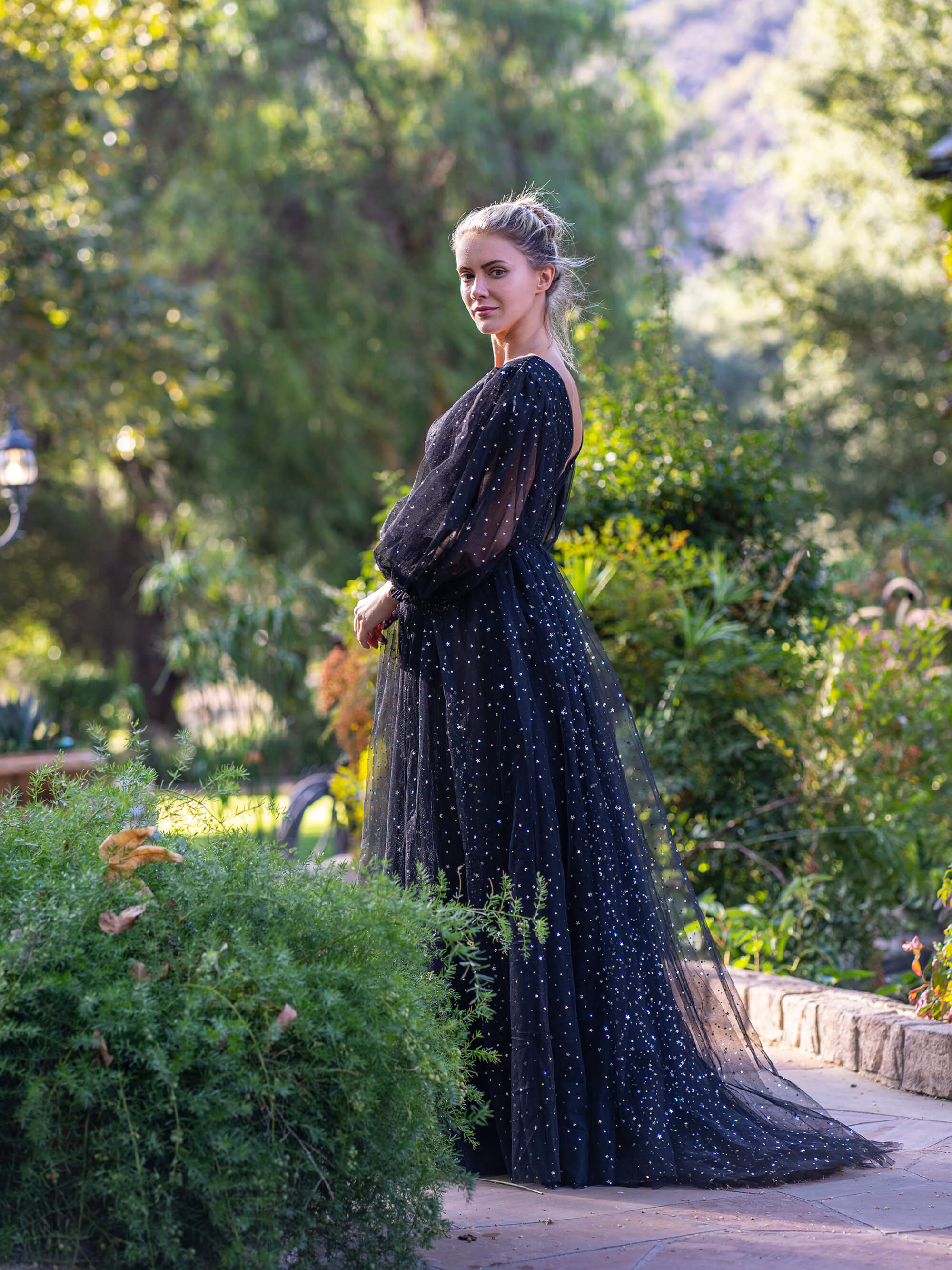 Black Ruffle Prom Dresses