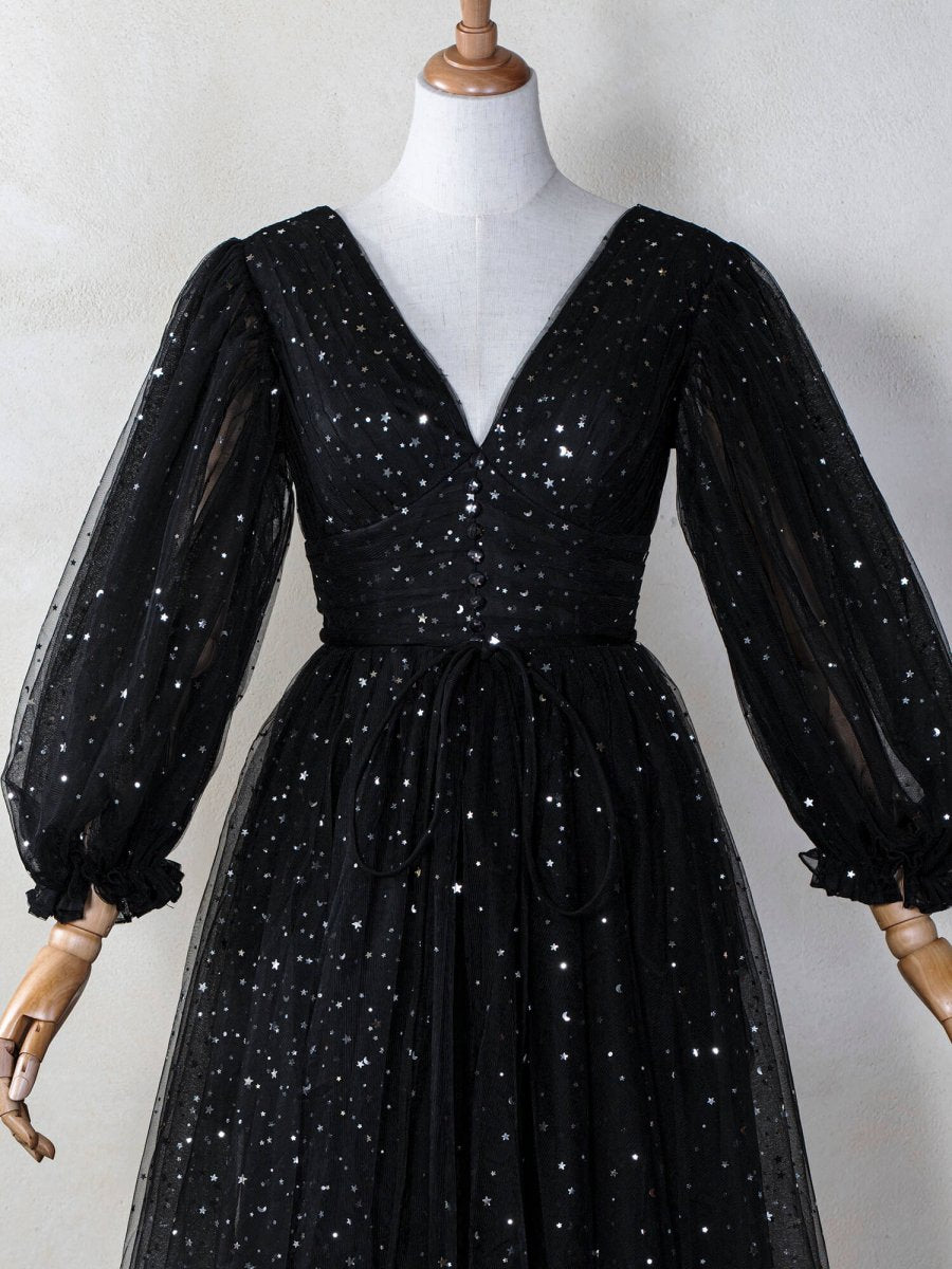 Starry Night V - Neckline Dress - KissProm